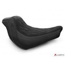 LUIMOTO (Hex-Diamond) Rider Seat Cover for the HARLEY DAVIDSON LOW RIDER S (2016+)